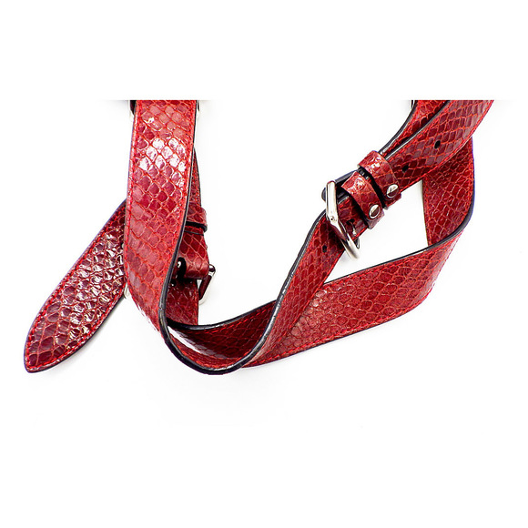 Celine Python Red Shoulder Bag - Picture 6 of 7